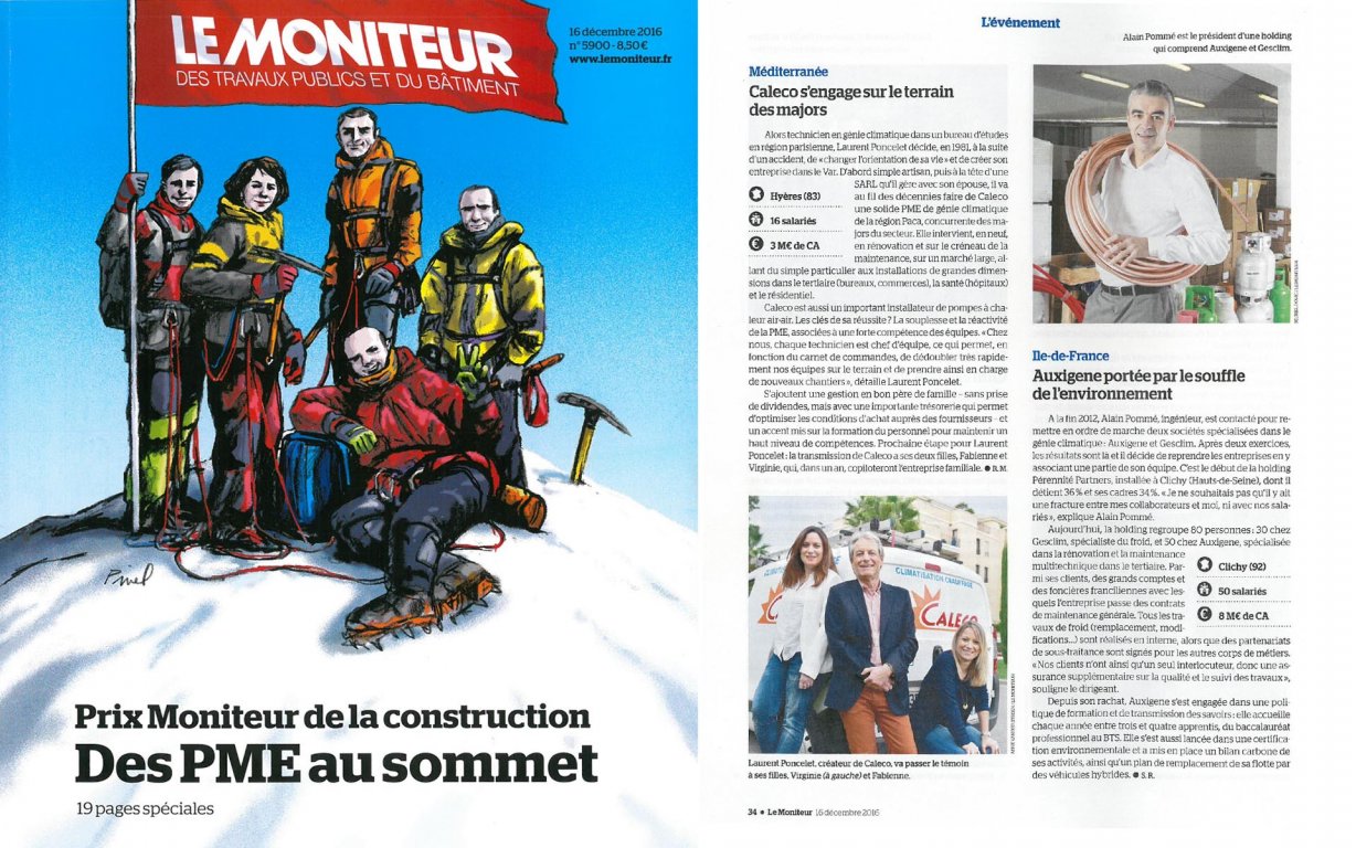 Caleco gagne le prix LE MONITEUR 